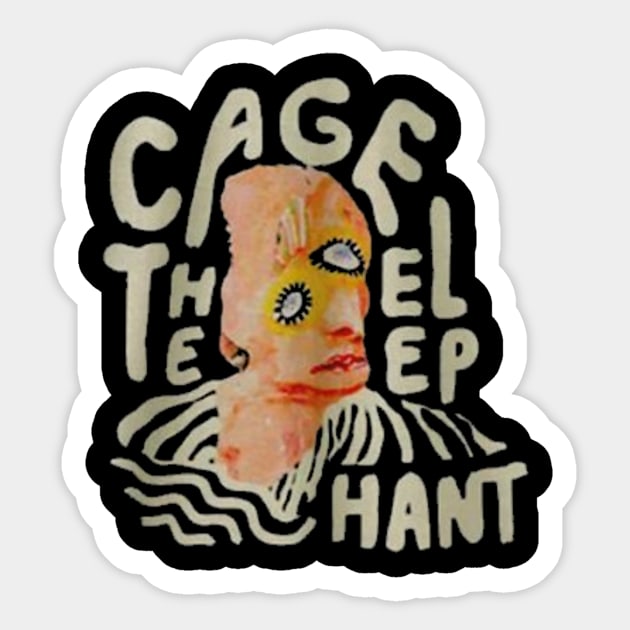 CAGE THE ELEPHANT MERCH VTG Sticker by gilangekobinoso